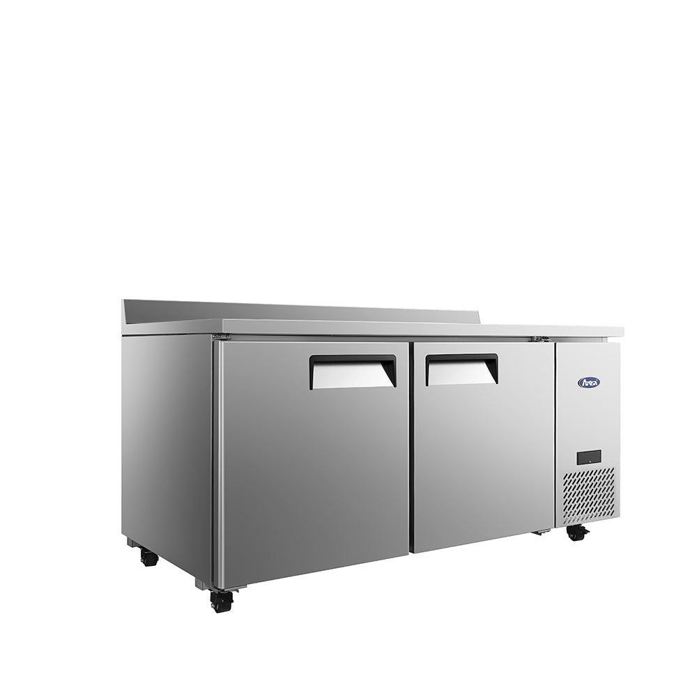 Atosa MGF67GR 67" Side Mount Worktop Refrigerator, 18.5 Cu. Ft.