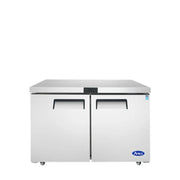 ATOSA MGF8406GR 48" Two-Door Undercounter Freezer – 13.4 Cu. Ft., Stainless Steel by Atosa USA (atosa-mgf8406gr-48-inch-two-door-undercounter-freezer)