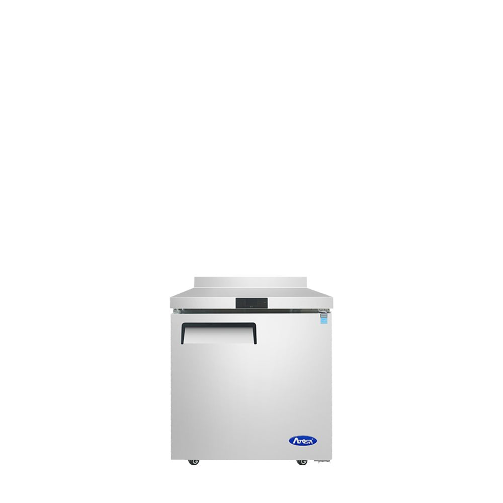 Atosa MGF8408GR 28" Worktop Refrigerator with Backsplash, 7.2 Cu. Ft.