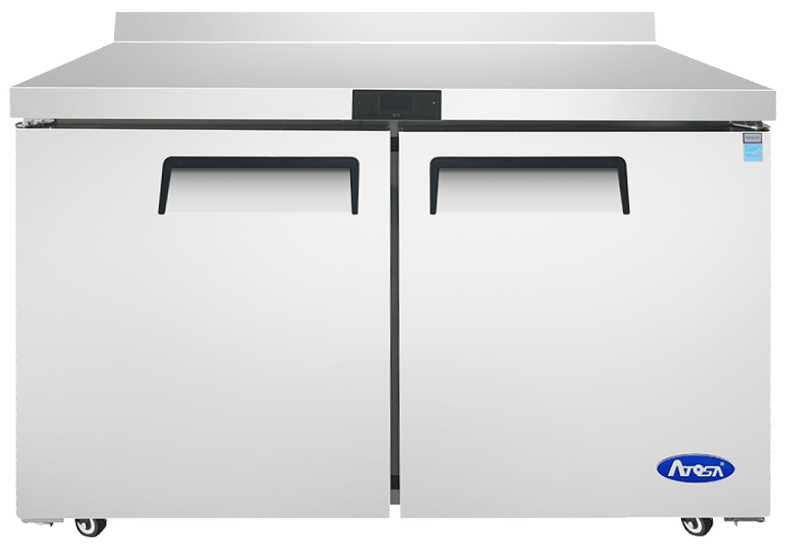 ATOSA MGF8409GR — 48″ Worktop Refrigerator with Backsplash, 13.4 Cu. Ft.