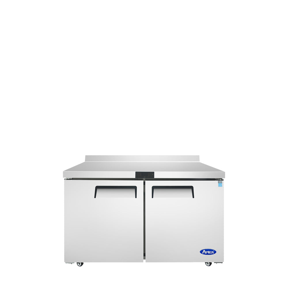 Atosa MGF8409GR 48" Worktop Refrigerator with Backsplash, 13.4 Cu. Ft.