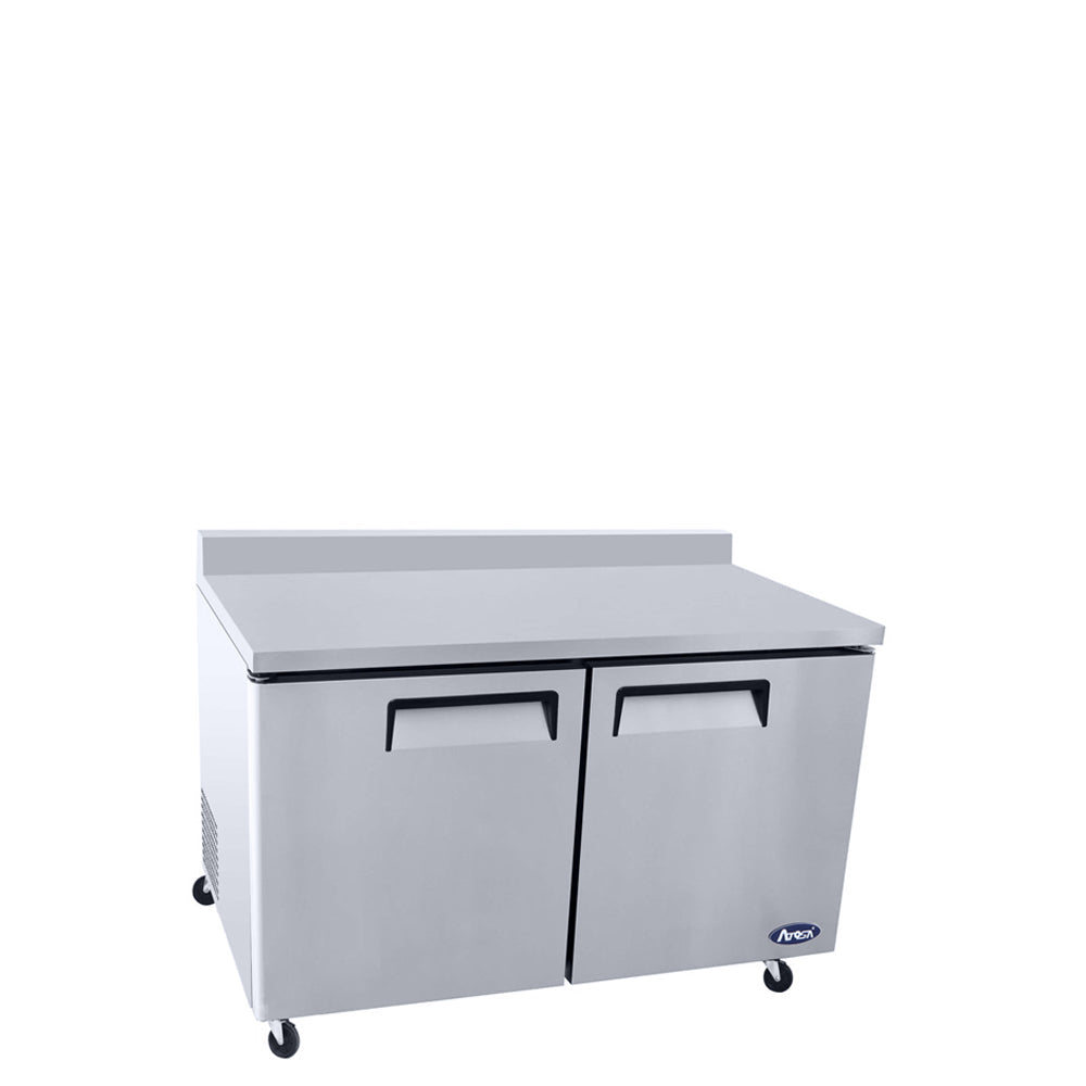 Atosa MGF8410GR 60" Worktop Refrigerator with Backsplash, 17.2 Cu. Ft.