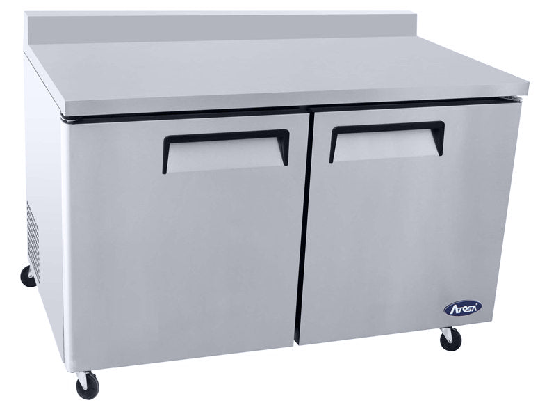 ATOSA MGF8410GR, 60″ Worktop Refrigerator with Backsplash, 17.2 Cu. Ft.