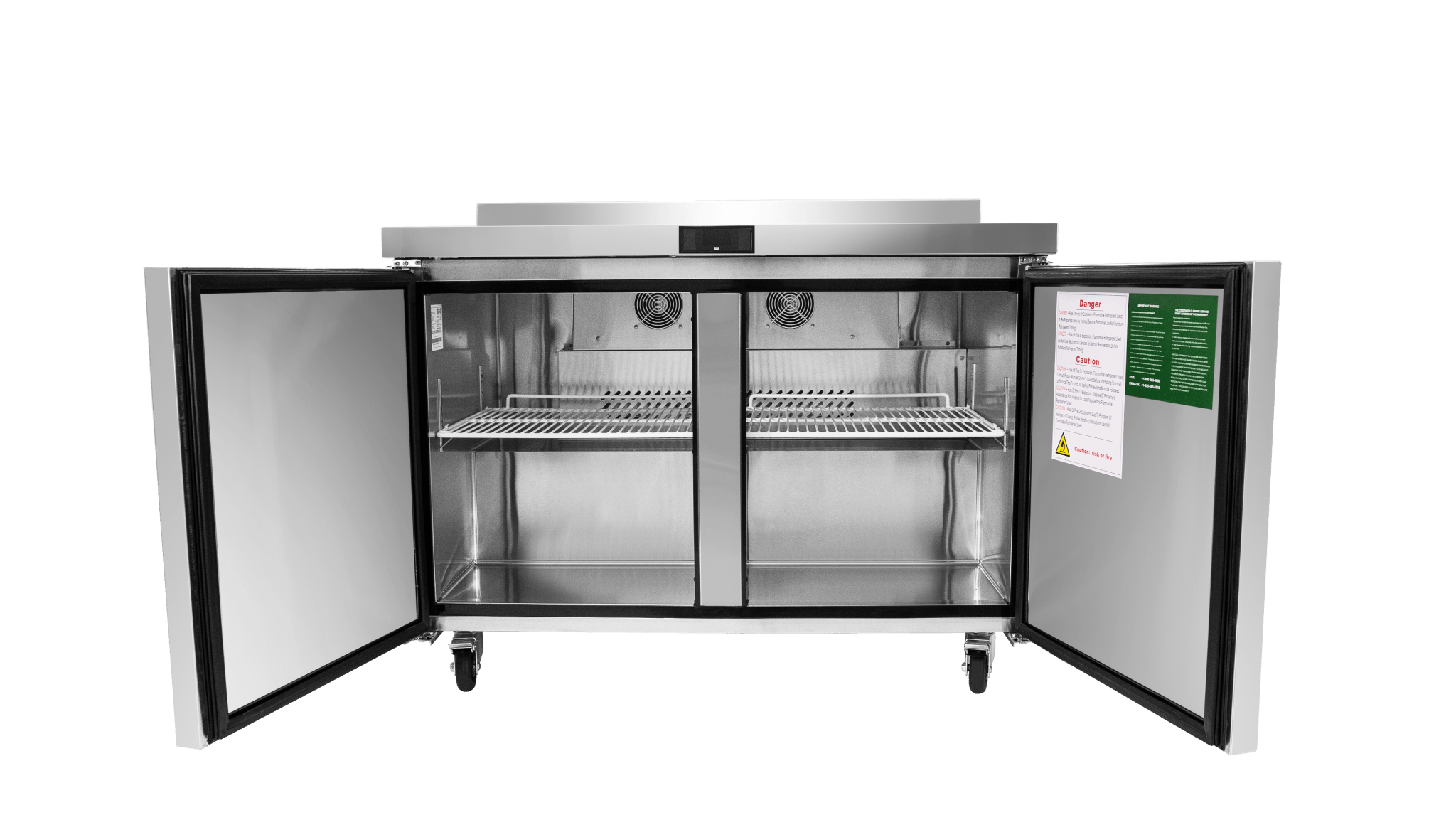 ATOSA MGF8413GR, 48″ Worktop Freezer with Backsplash, 13.4 Cu. Ft.