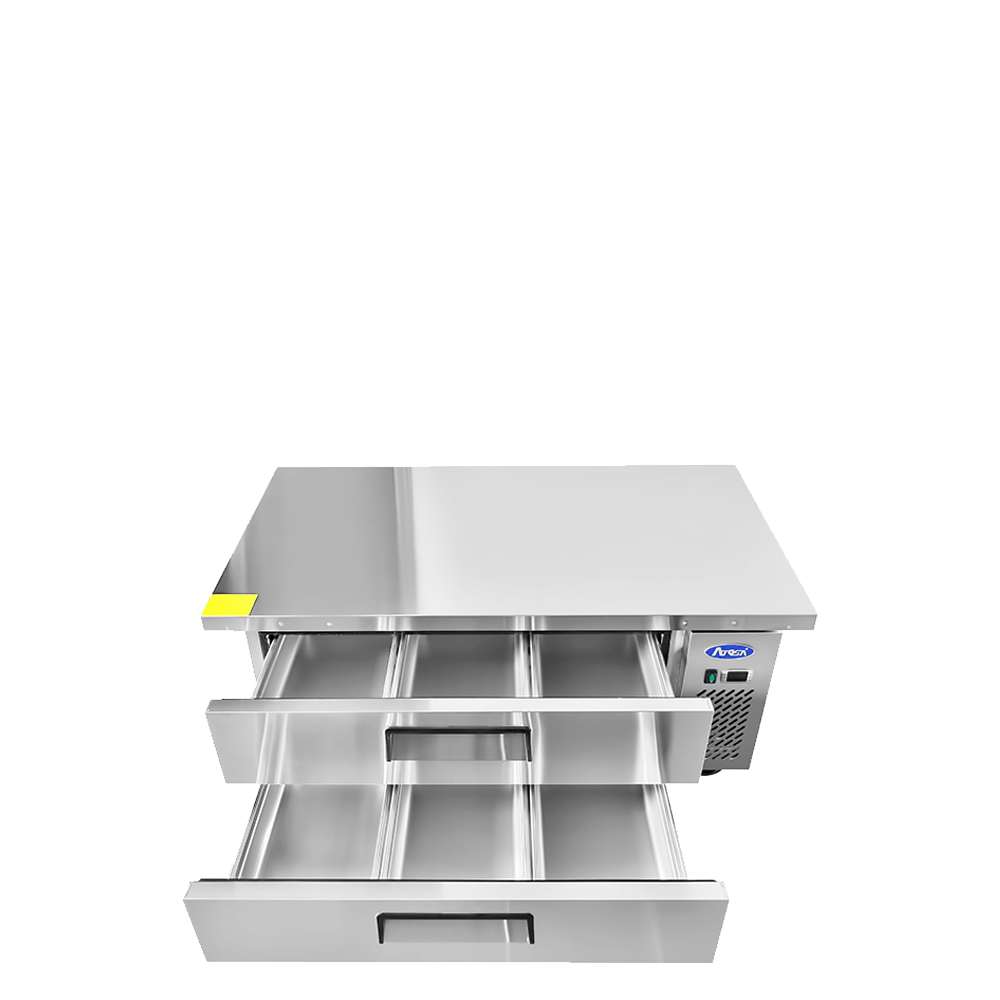 Atosa MGF8451GR 52" Refrigerated Chef Base, 8.4 Cu. Ft.