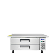 Atosa MGF8452GR 60" Refrigerated Chef Base, Extended Top, 8.4 Cu. Ft.