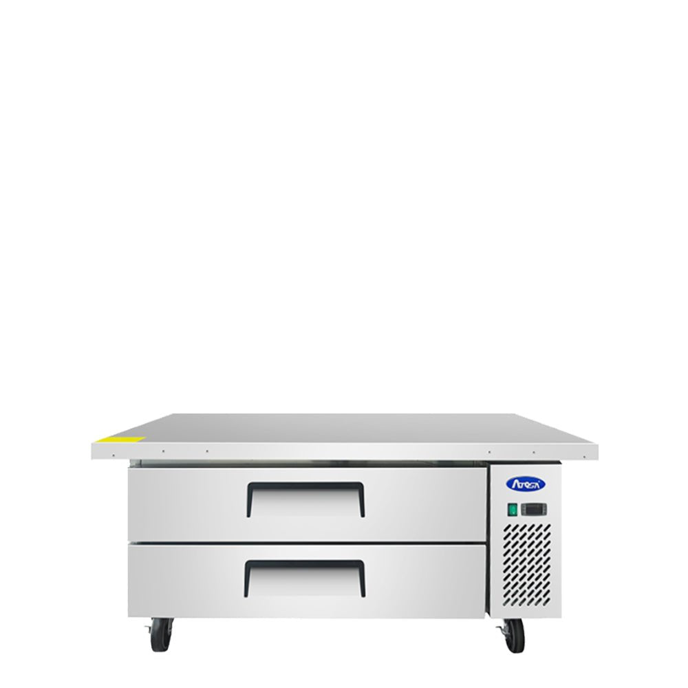 Atosa MGF8452GR 60" Refrigerated Chef Base, Extended Top, 8.4 Cu. Ft.