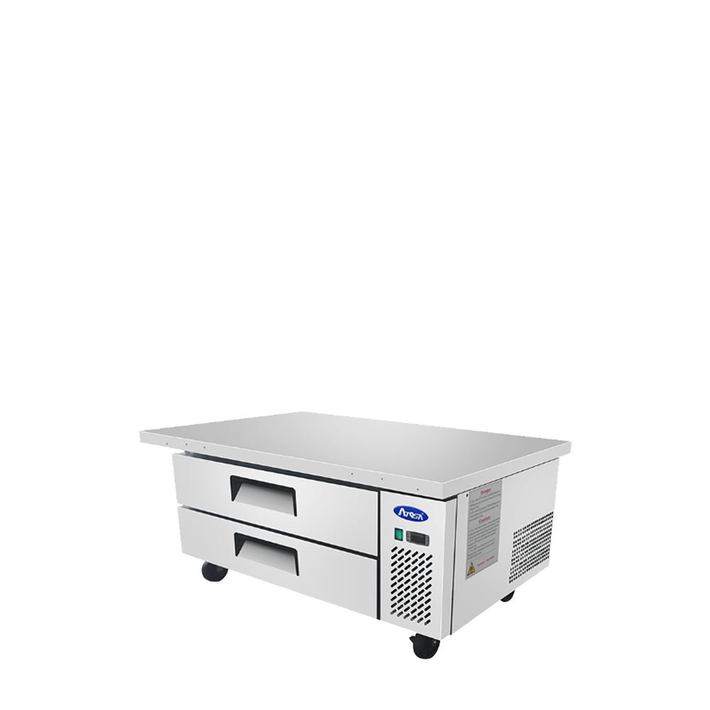 Atosa MGF8452GR 60" Refrigerated Chef Base, Extended Top, 8.4 Cu. Ft.