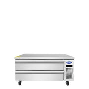 Atosa MGF8460GR Glass-Front Refrigerated Prep Table Product Image