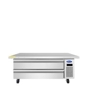 Atosa MGF8461GR Glass-Front Refrigerated Prep Table Product Image