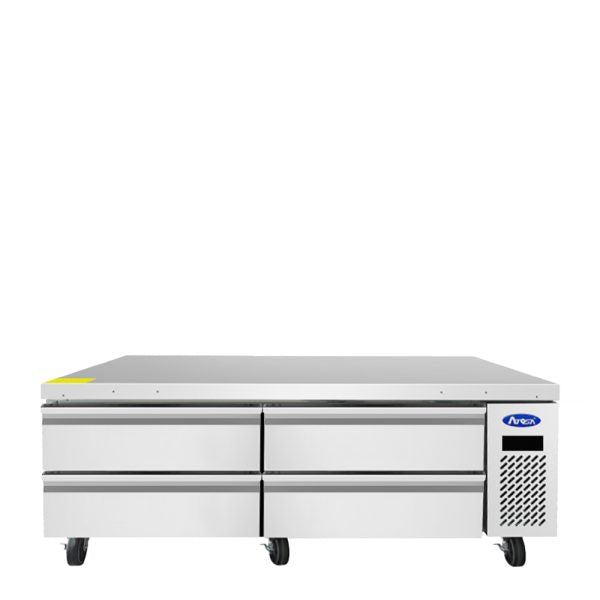 Atosa MGF8463GR Glass-Front Refrigerated Prep Table Product Image
