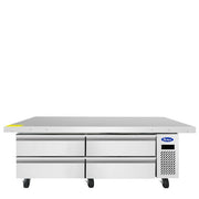 MGF8464GRAtosa MGF8464GR Glass-Front Refrigerated Prep Table