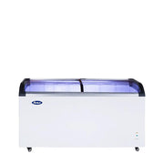 ATOSA MMF9113 — Curved Glass Top Chest Freezer