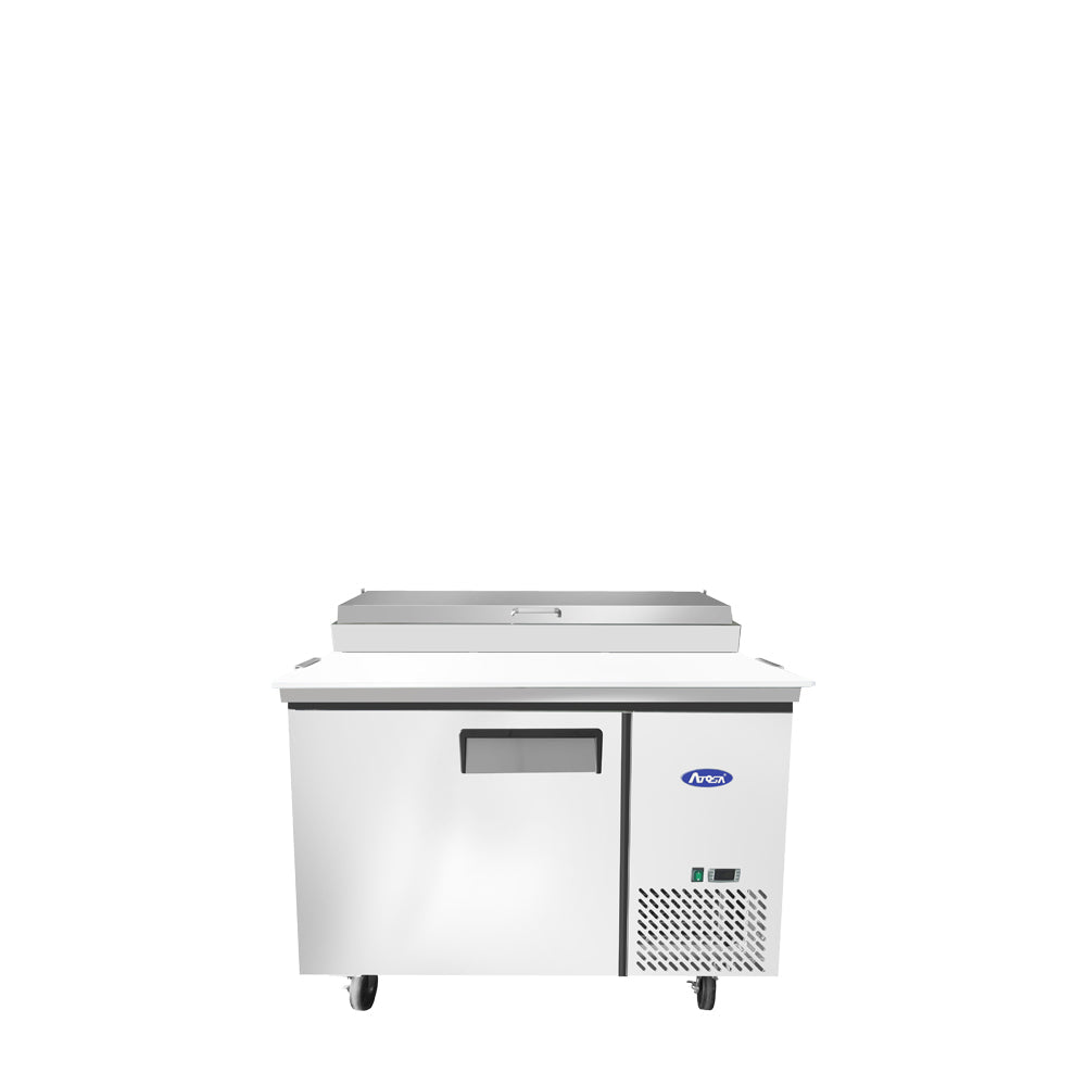 Atosa MPF8201GR 44" Refrigerated Pizza Prep Table, 9.7 Cu. Ft.