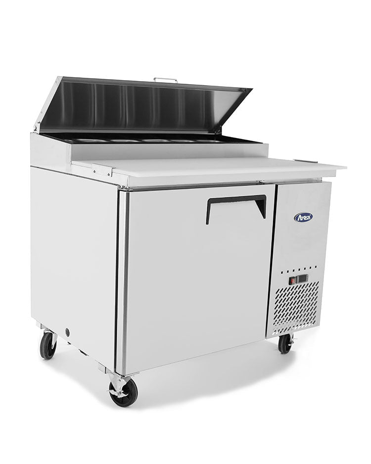 Atosa MPF8201GR 44" Refrigerated Pizza Prep Table, 9.7 Cu. Ft.