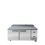 Atosa MPF8202GR 67" Refrigerated Pizza Prep Table, 18.5 Cu. Ft.