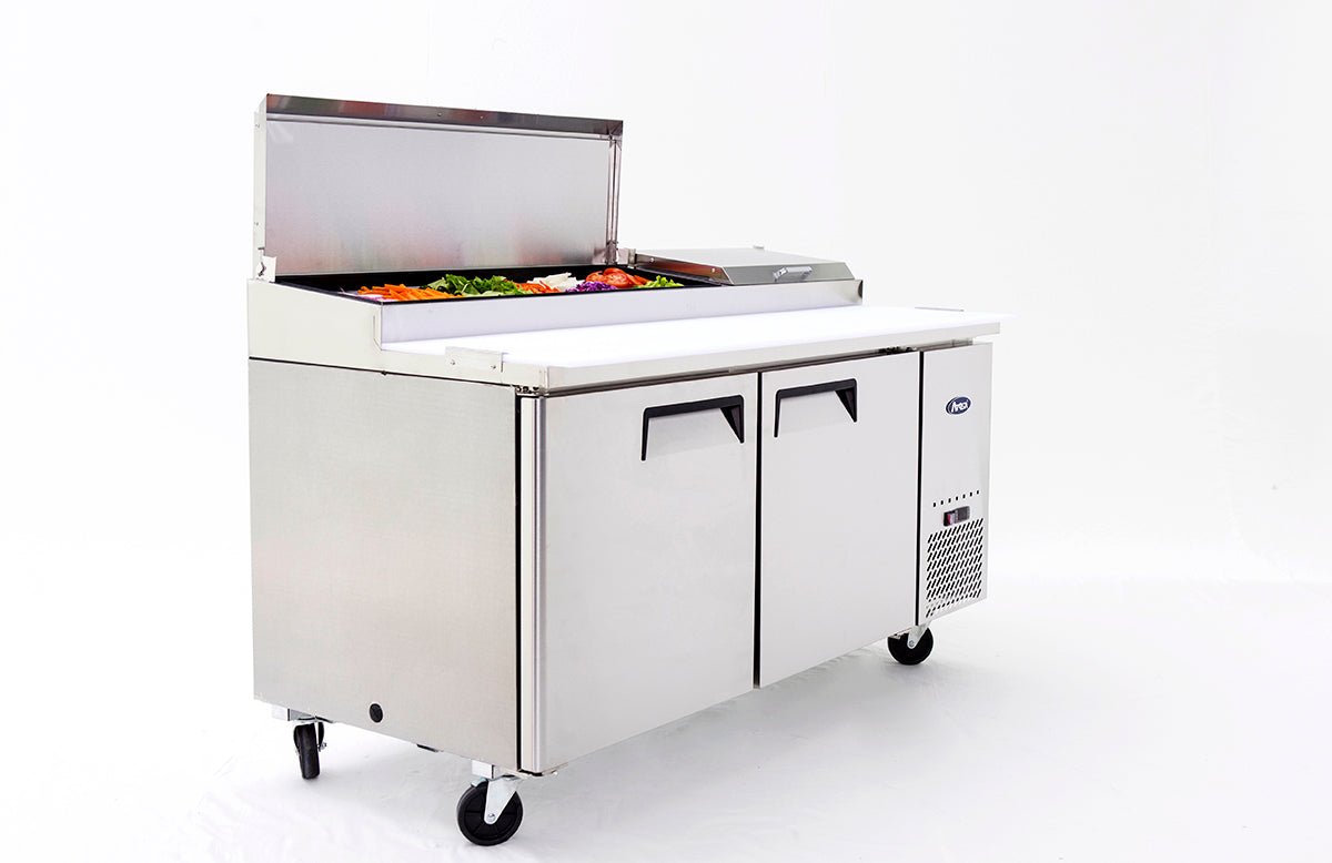 Atosa MPF8202GR 67" Refrigerated Pizza Prep Table, 18.5 Cu. Ft.