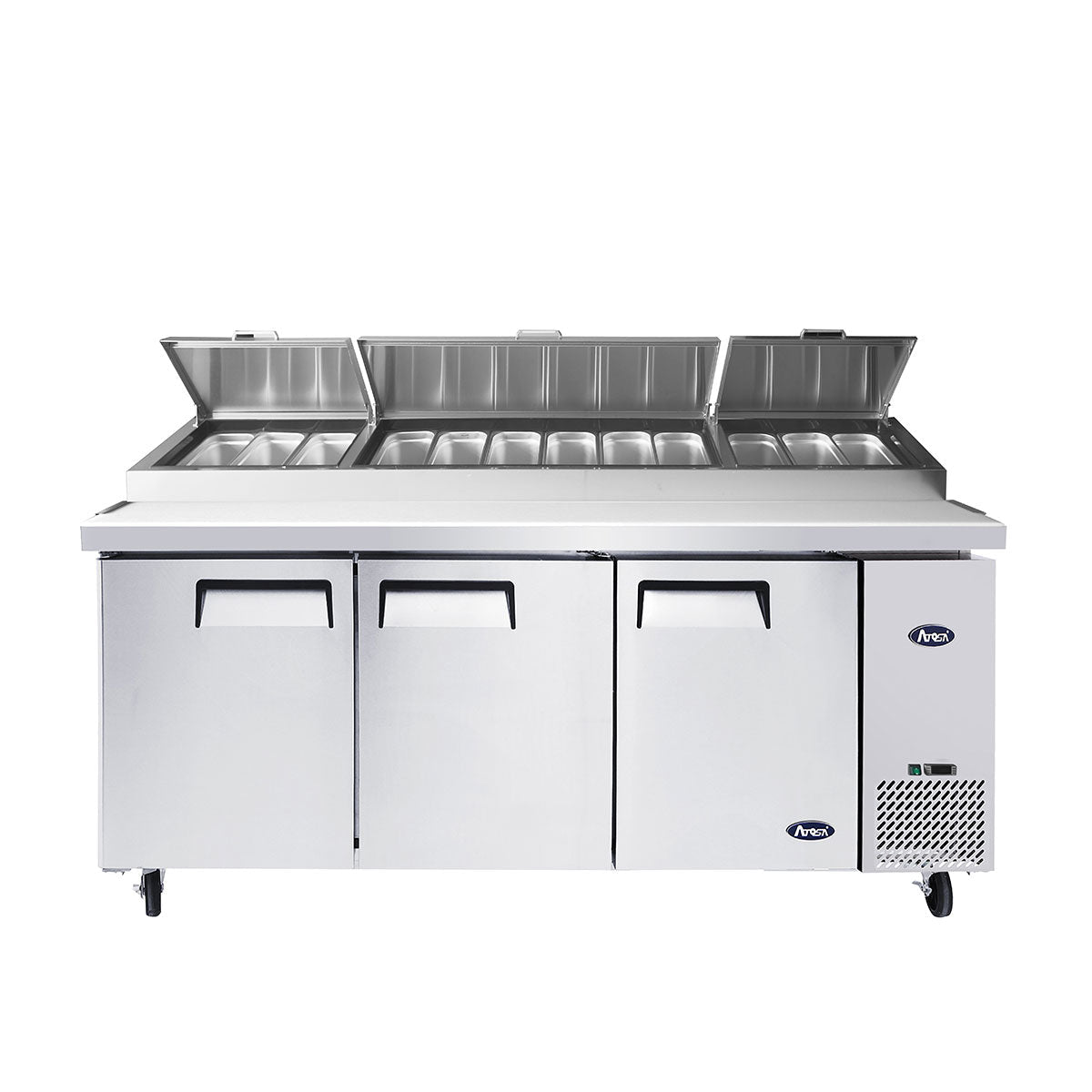 Atosa MPF8203GR 93" Refrigerated Pizza Prep Table, 28.4 Cu. Ft.