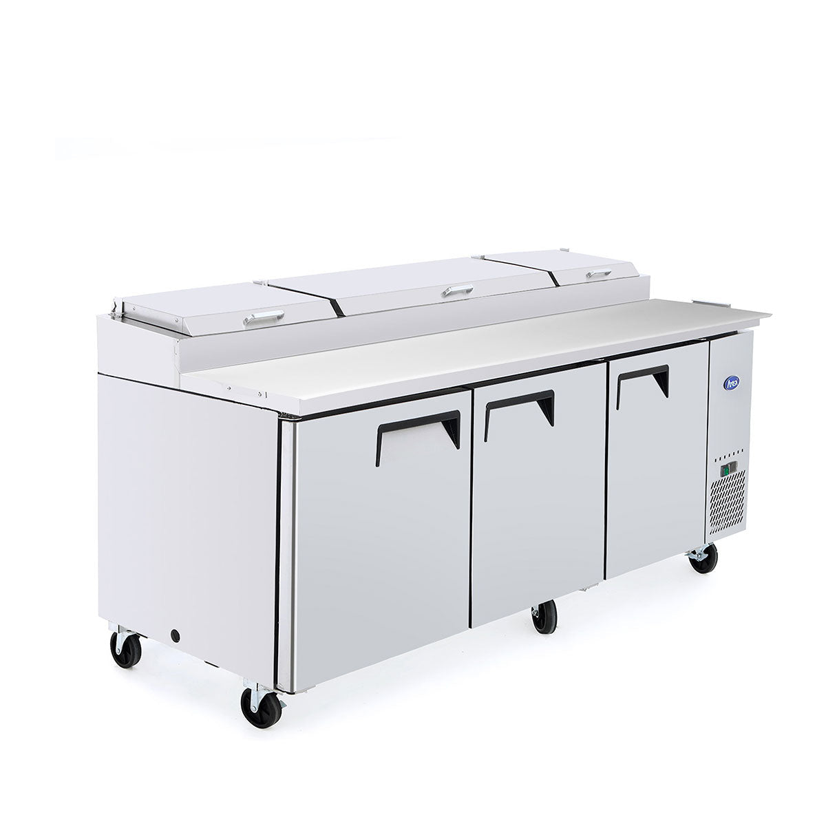Atosa MPF8203GR 93" Refrigerated Pizza Prep Table, 28.4 Cu. Ft.