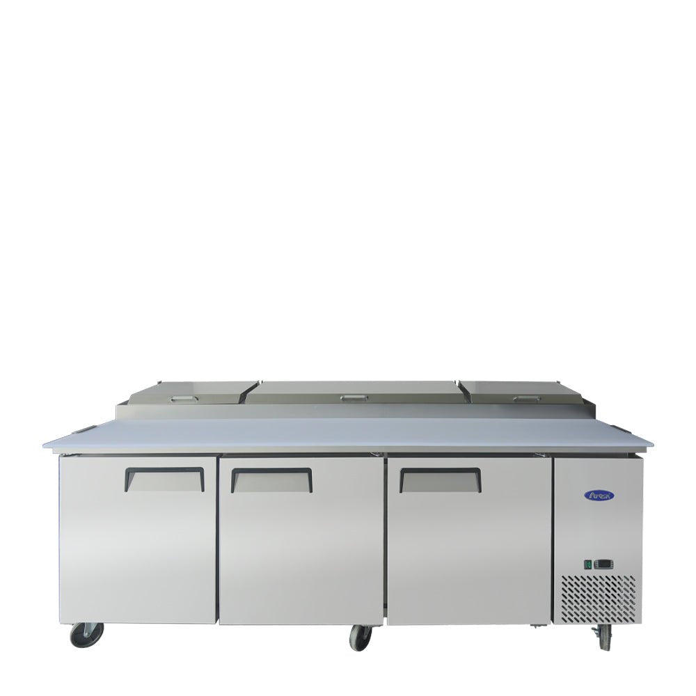 Atosa MPF8203GR 93" Refrigerated Pizza Prep Table, 28.4 Cu. Ft.