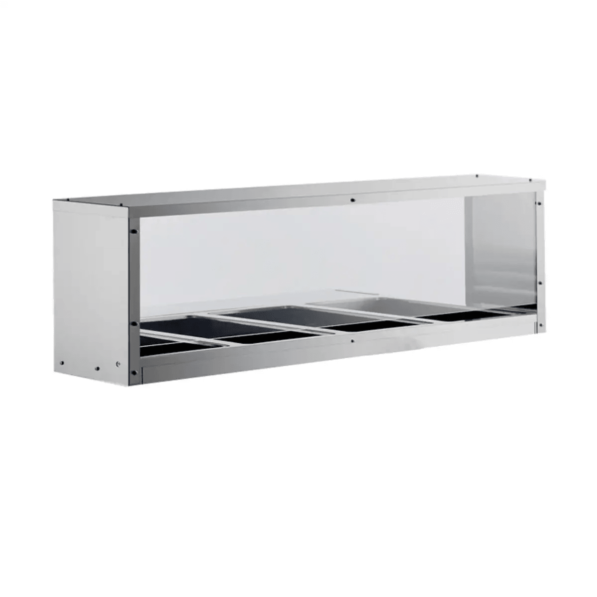 Atosa MROS-4ST Overshelf Sneezeguard for 4-Well Steam Table Product Image