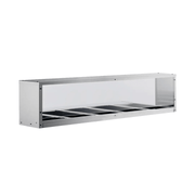 Atosa MROS-5ST Overshelf Sneezeguard for 5-Well Steam Table Product Image