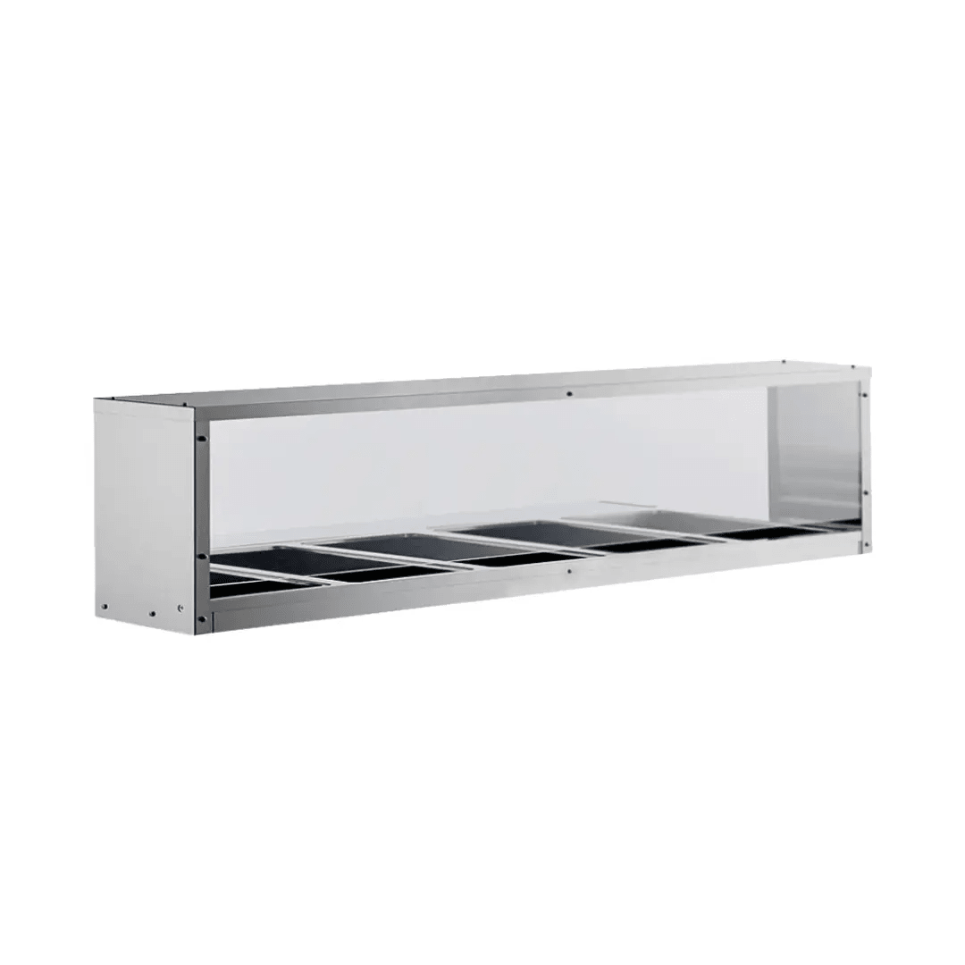 Atosa MROS-5ST Overshelf Sneezeguard for 5-Well Steam Table Product Image