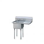 ATOSA MRSA - 1 - R One Comp. Sink, 18 Inch with Right Drainboards