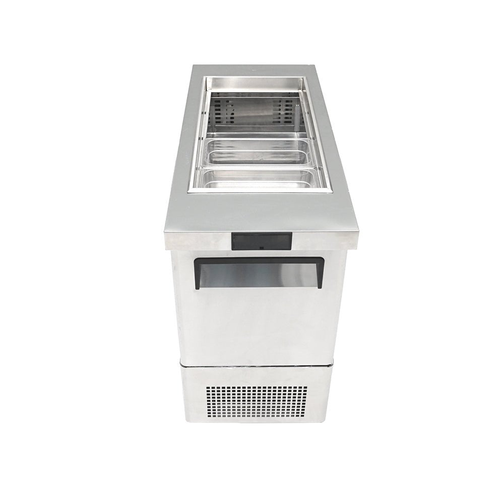 Atosa MSF17GR-NTCV 17" Slim Sandwich Prep Table, 3.7 Cu. Ft.