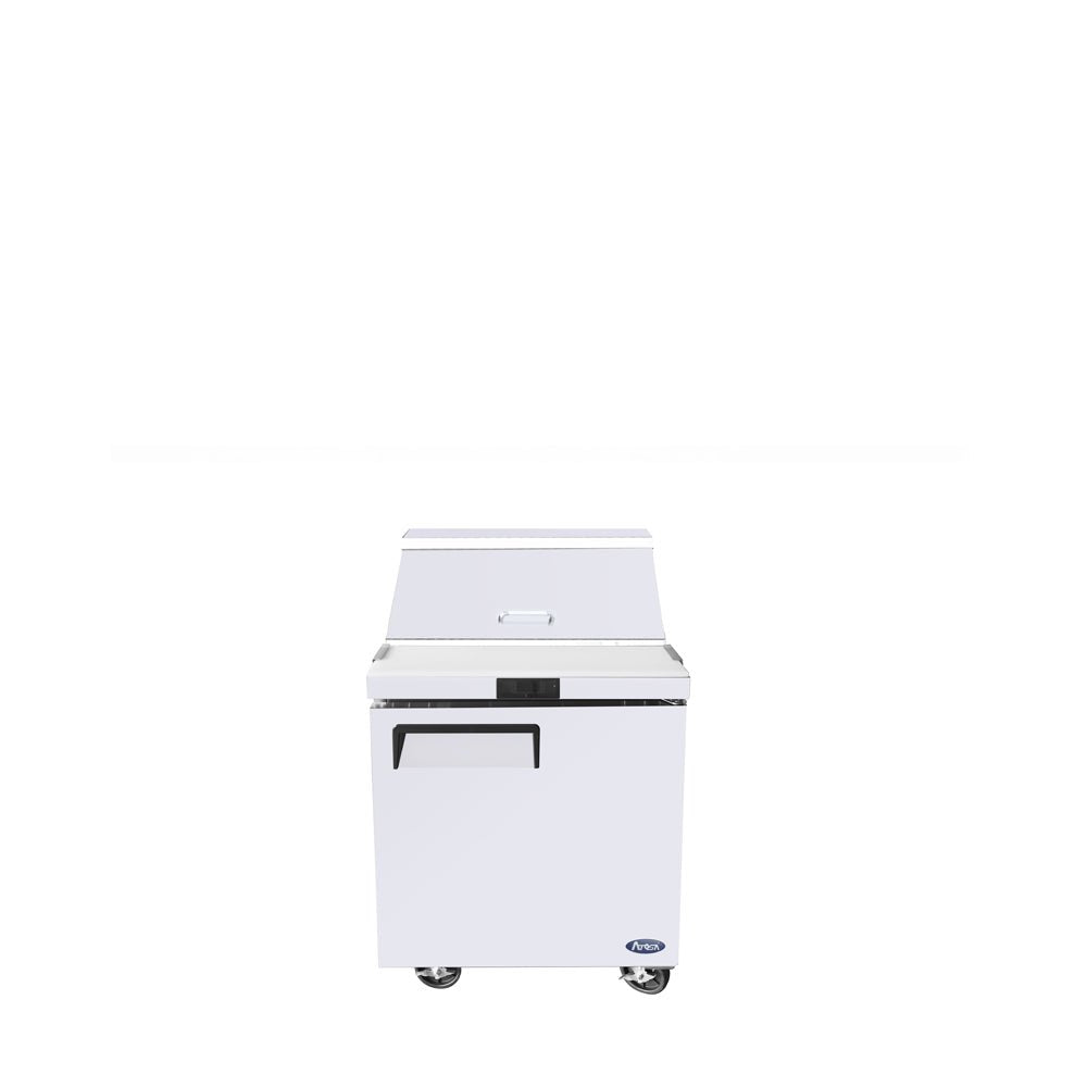 Atosa MSF8301GR 27" Refrigerated Standard Top Sandwich Prep Table, 7.2 Cu. Ft.