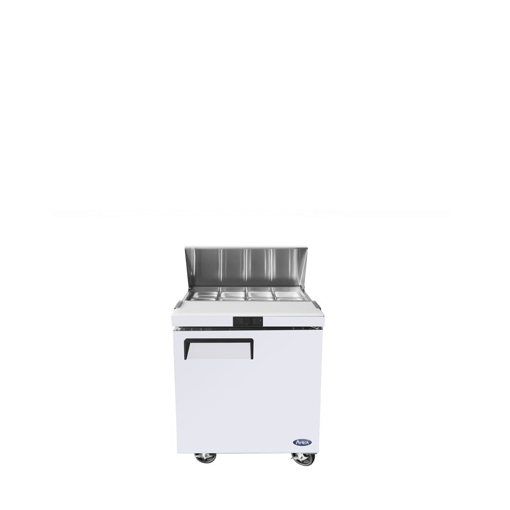 Atosa MSF8301GR 27" Refrigerated Standard Top Sandwich Prep Table, 7.2 Cu. Ft.