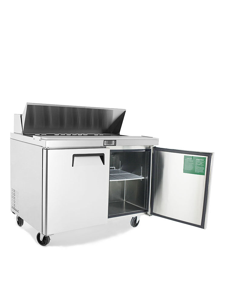 Atosa MSF8302GR 48" Refrigerated Standard Top Sandwich Prep Table, 13.4 Cu. Ft.