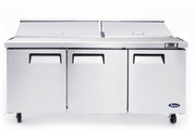 Atosa MSF8304GR 72 - Inch Three - Door Sandwich Prep Table