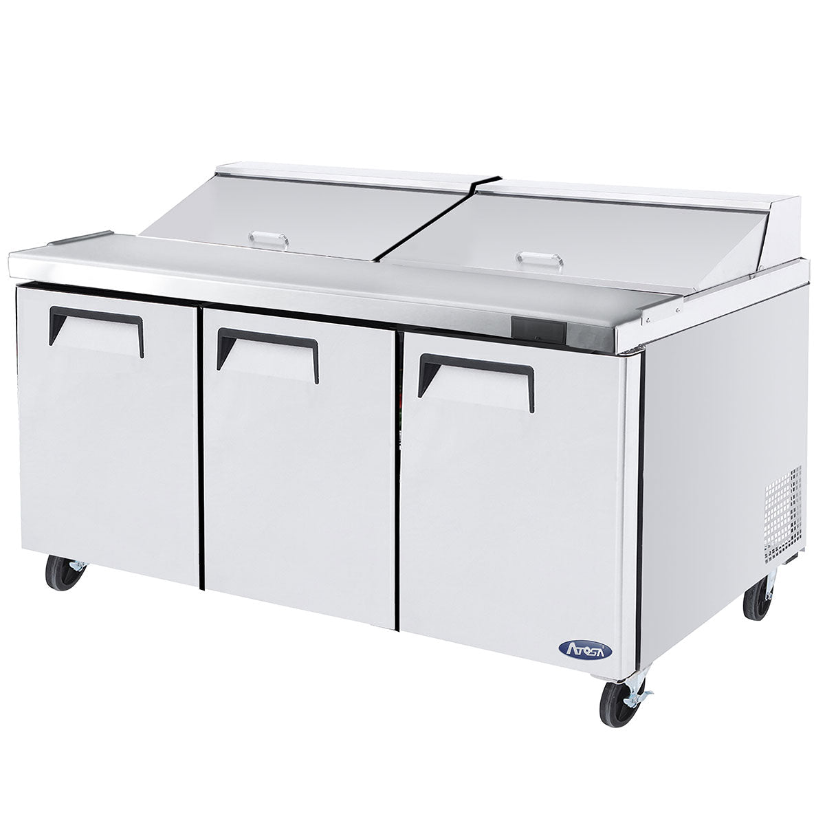 Atosa MSF8304GR 72" Refrigerated Standard Top Sandwich Prep Table, 21.1 Cu. Ft.