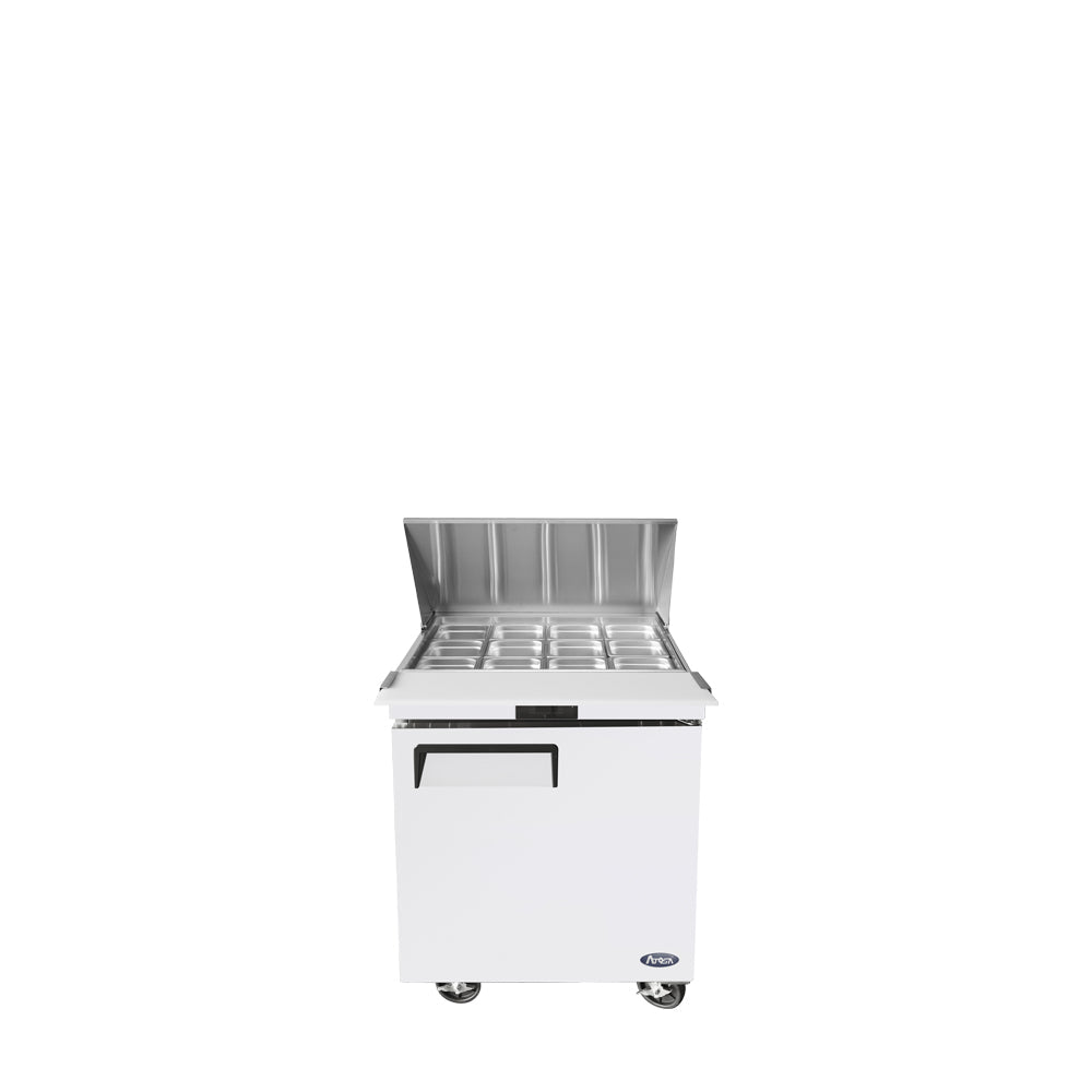 Atosa MSF8305GR 27" Refrigerated Mega Top Sandwich Prep Table, 7.2 Cu. Ft.