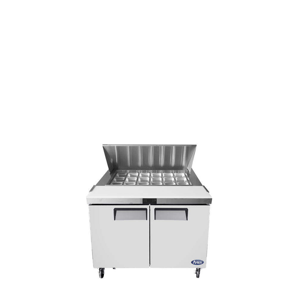 Atosa MSF8306GR 48" Refrigerated Mega Top Sandwich Prep Table, 13.4 Cu. Ft.