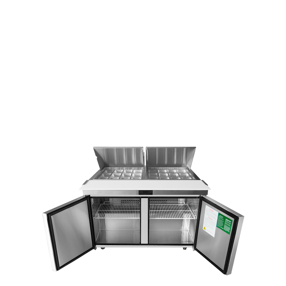 Atosa MSF8307GR 60" Refrigerated Mega Top Sandwich Prep Table, 17.2 Cu. Ft.