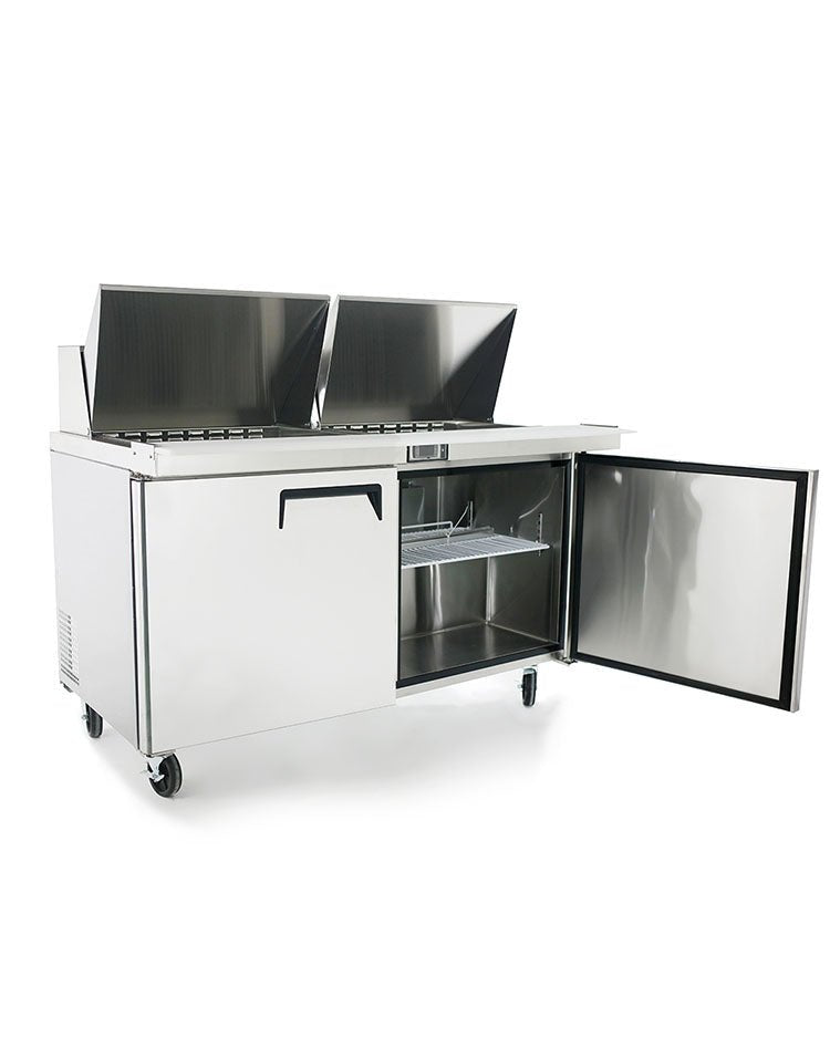 Atosa MSF8307GR 60" Refrigerated Mega Top Sandwich Prep Table, 17.2 Cu. Ft.