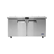 ATOSA MSF8307GR - NTCV 2 Door Mega Top Sandwich Prep Table - 60 Inch