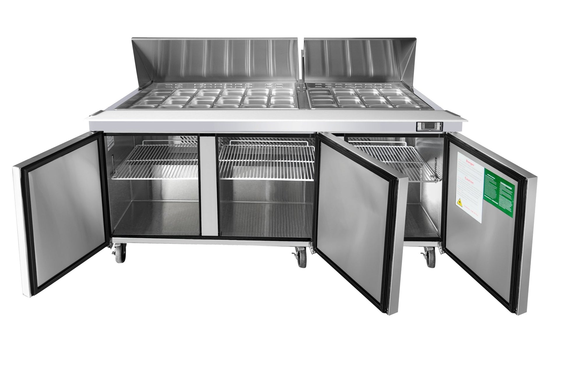 ATOSA MSF8308GR 72 Inch Three - Door Mega top Sandwich Prep Table
