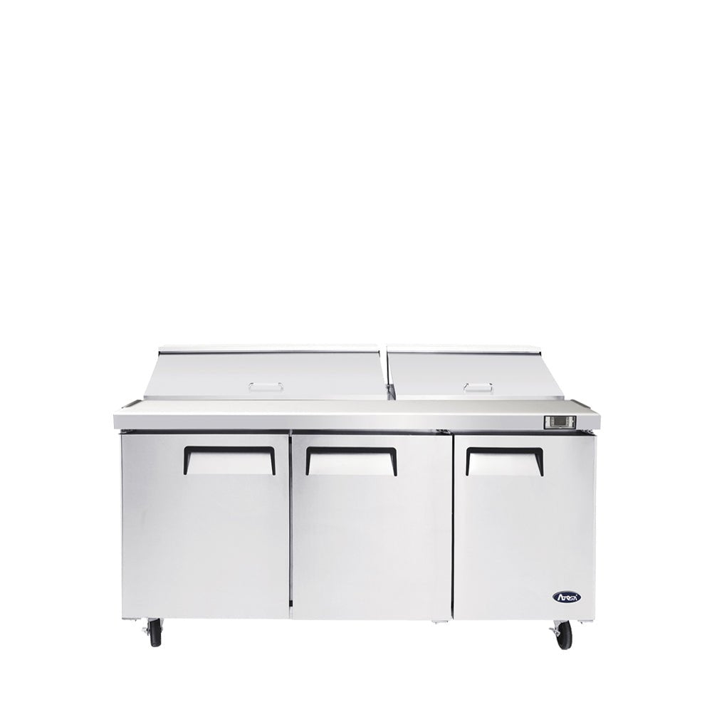 Atosa MSF8308GR 72" Refrigerated Mega Top Sandwich Prep Table, 21.1 Cu. Ft.