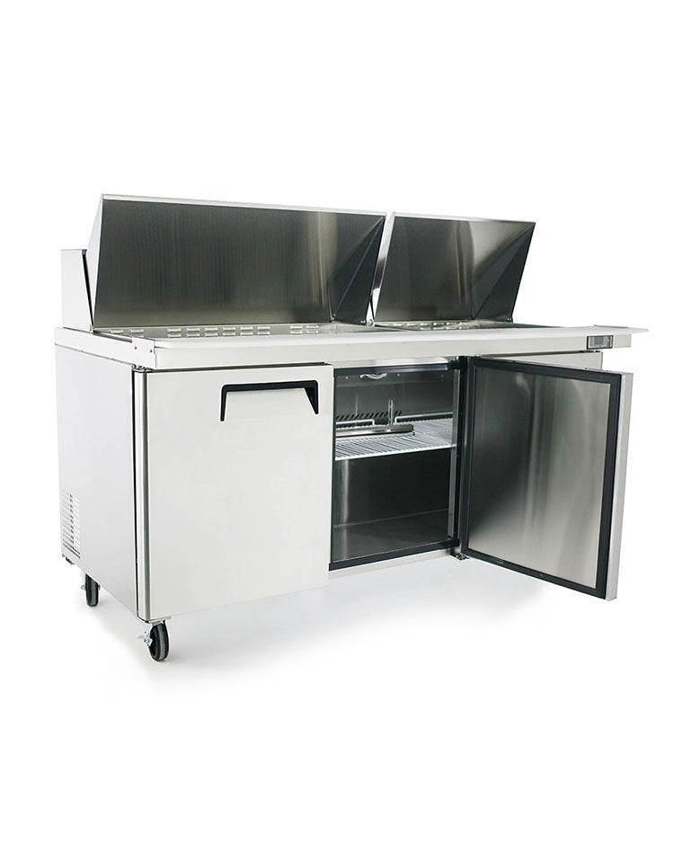 Atosa MSF8308GR 72" Refrigerated Mega Top Sandwich Prep Table, 21.1 Cu. Ft.