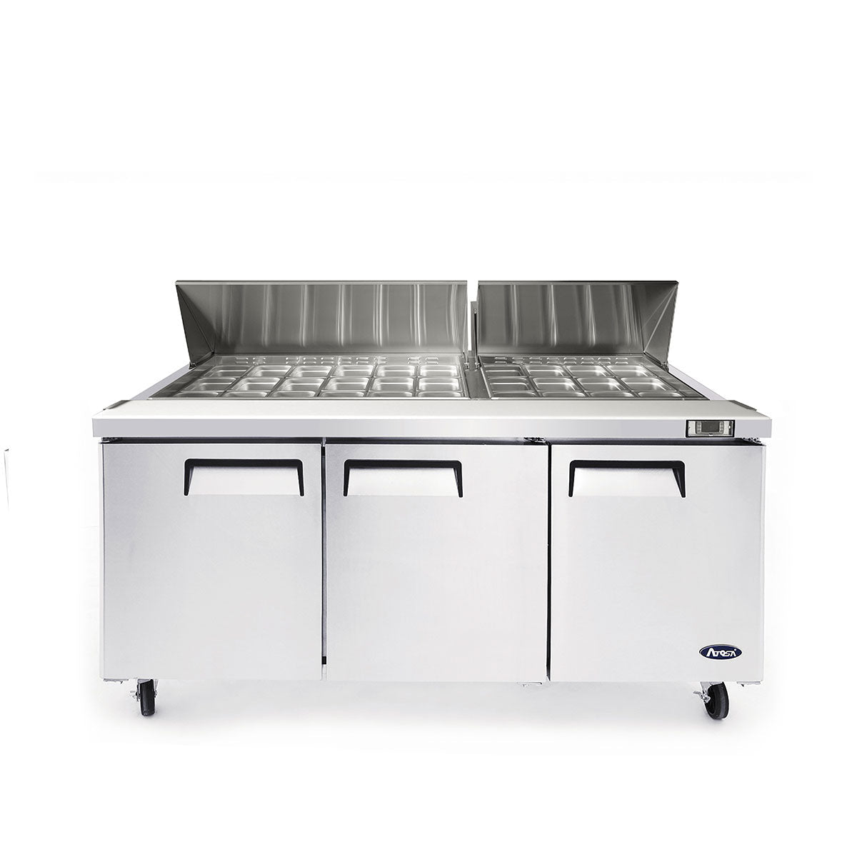 Atosa MSF8308GR 72" Refrigerated Mega Top Sandwich Prep Table, 21.1 Cu. Ft.