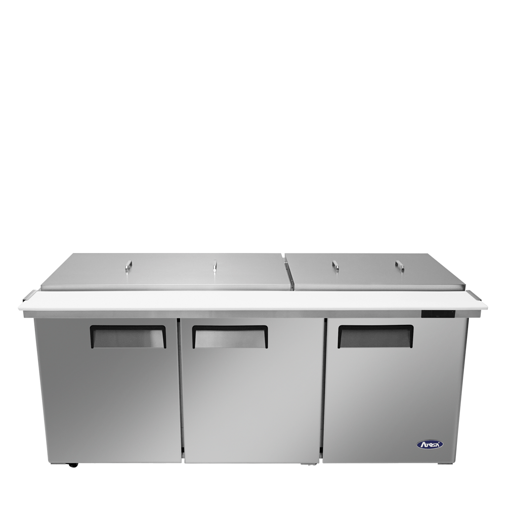 ATOSA MSF8308GR - NTCV 3 Door Mega Top Sandwich Prep Table 72"