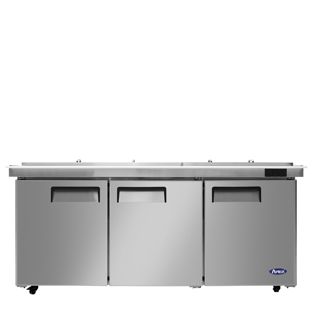 ATOSA MSF8308GR - NTCV 3 Door Mega Top Sandwich Prep Table 72"