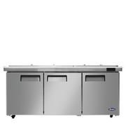 Atosa MSF8308GR-NTCV 73" Mega Top Sandwich Prep Table, 21.1 Cu. Ft.