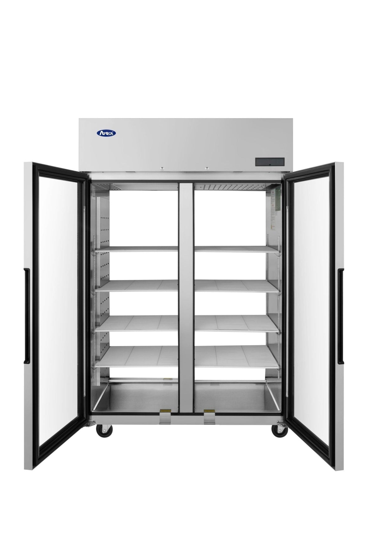 PLUS-R2-GS-S-PTAtosa PLUS-R2-GS-S-PT Pass-Thru 2 Glass Door Refrigerator