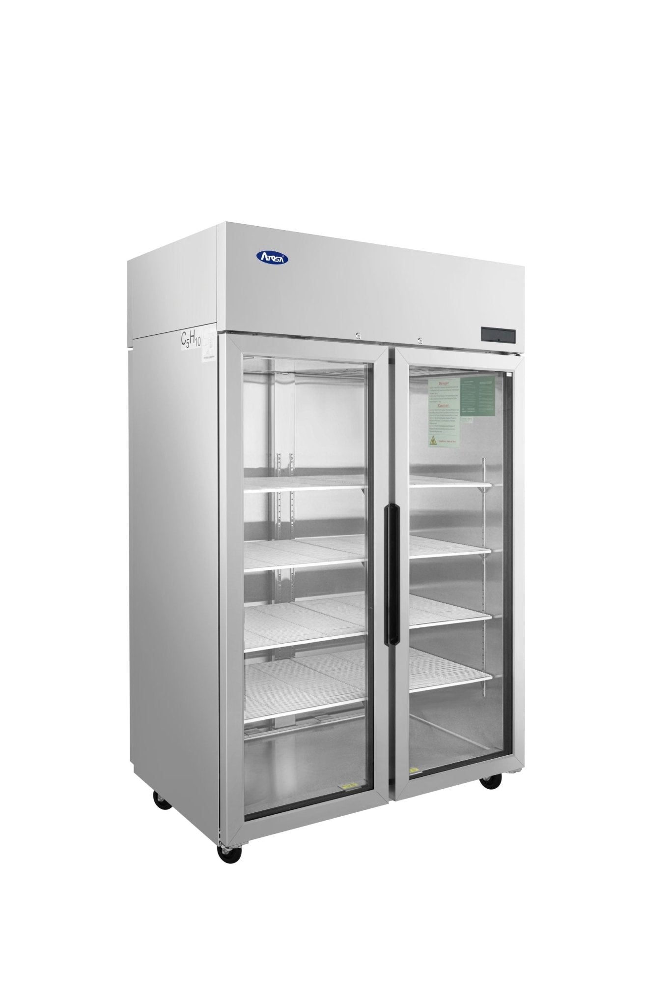 PLUS-R2-GS-S-PTAtosa PLUS-R2-GS-S-PT Pass-Thru 2 Glass Door Refrigerator