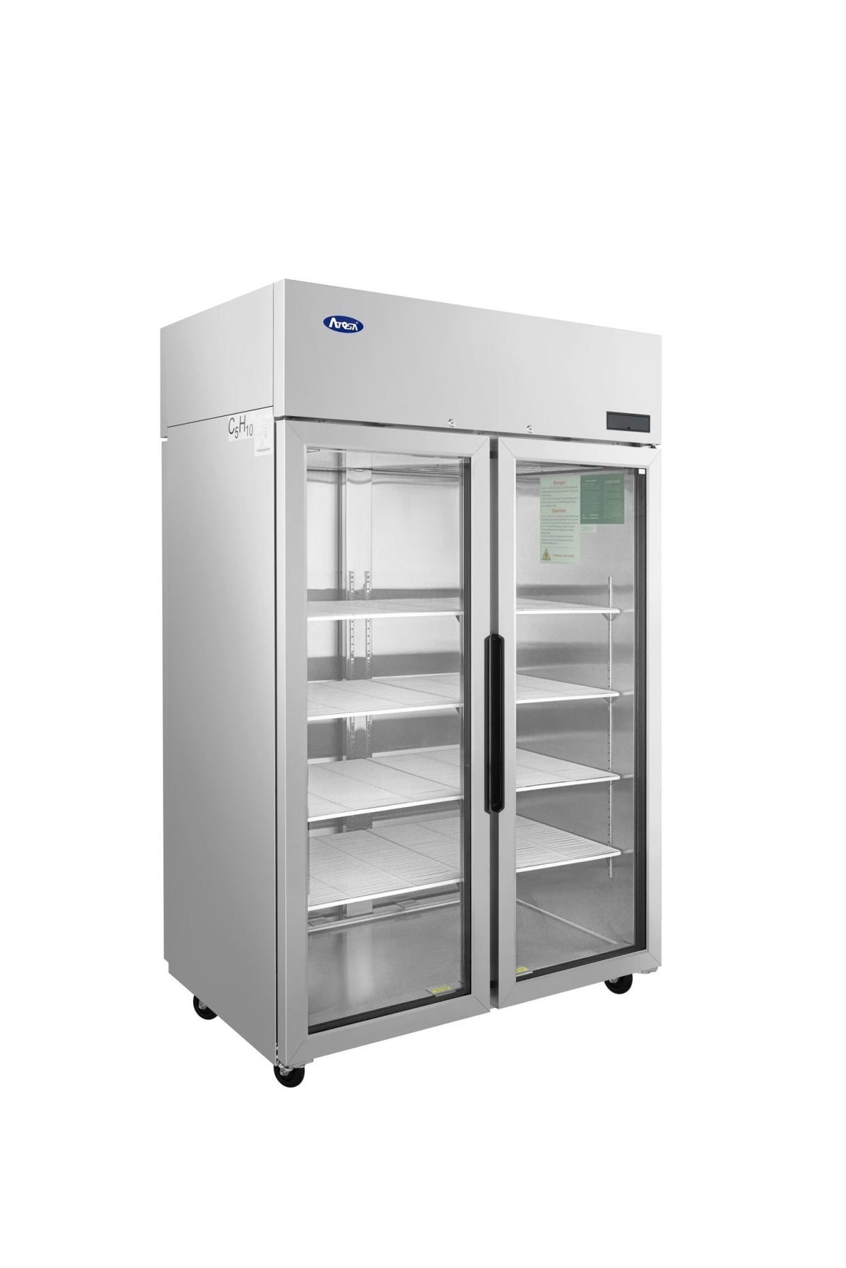 PLUS-R2-GS-S-PTAtosa PLUS-R2-GS-S-PT Pass-Thru 2 Glass Door Refrigerator