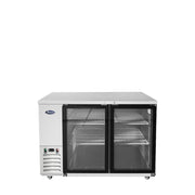 Atosa SBB48GGRAUS1 48" Shallow Depth Back Bar Cooler with Glass Doors, 11.5 Cu. Ft.